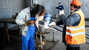 If welding, cut loose the desired fragment