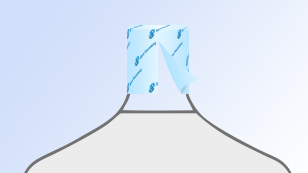 Opening the shrink band is possible only once