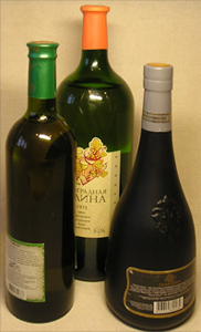 Shrink band for wine ang cognac