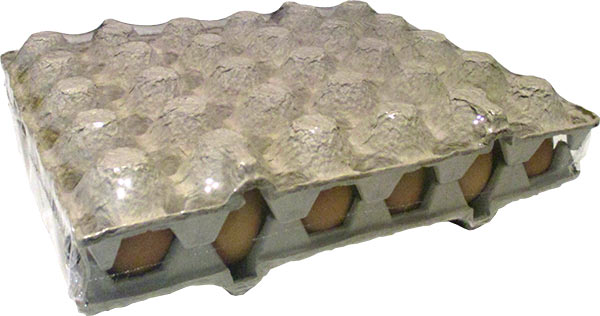 Thin heat-shrink film for packing the eggs