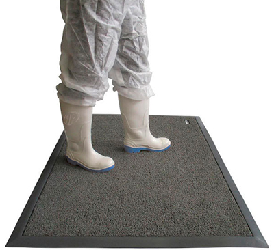 Grey disinfecting rugs